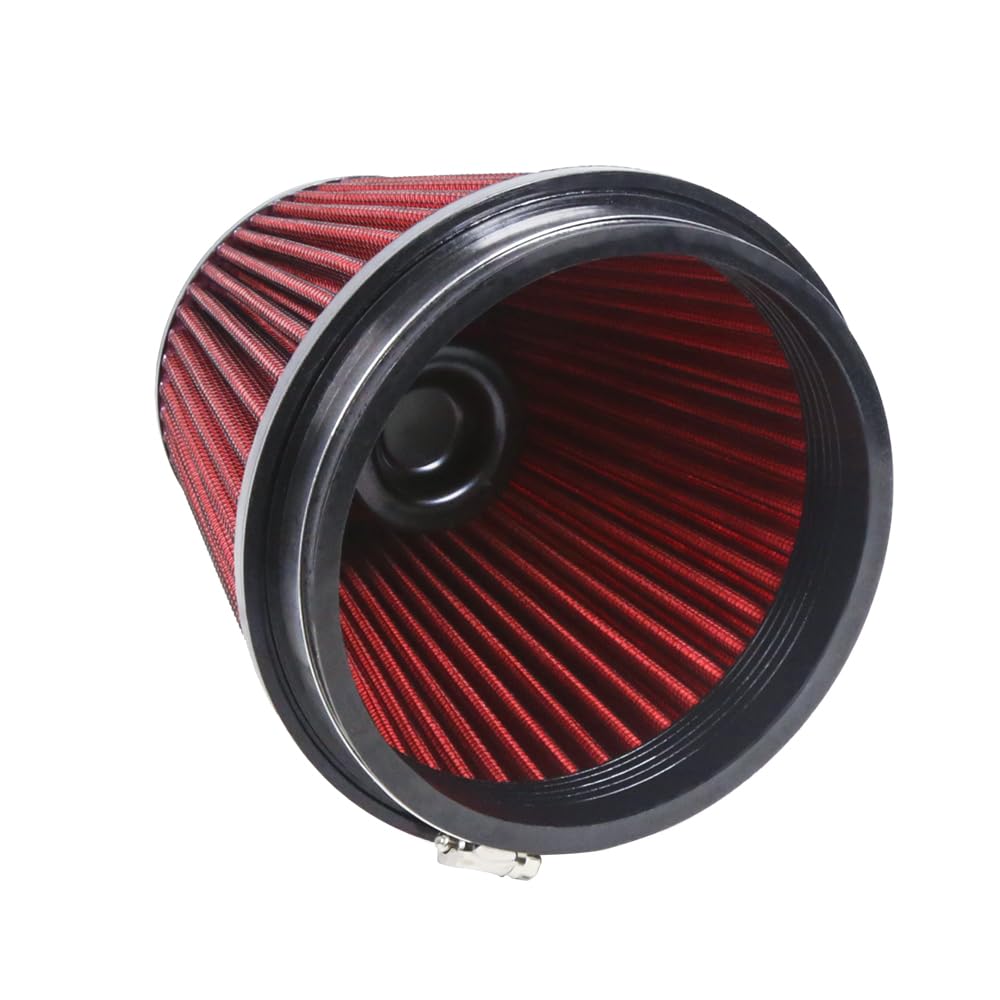 Kyostar 6'' 152Mm High Flow Inlet Cold Air Intake Cone Replacement Dry Air Filter Red