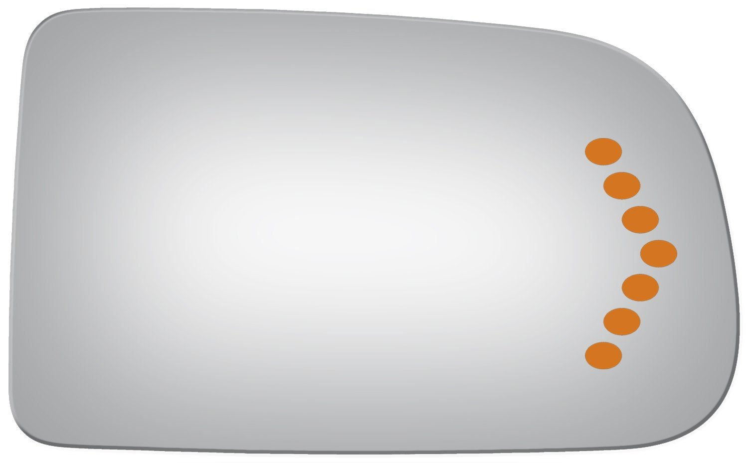 Burco 4002S Flat Passenger Side Replacement Mirror Glass For 2003-2004 Chevy Silverado 2500, 2003-2004 Gmc Sierra 2500, 2003-200