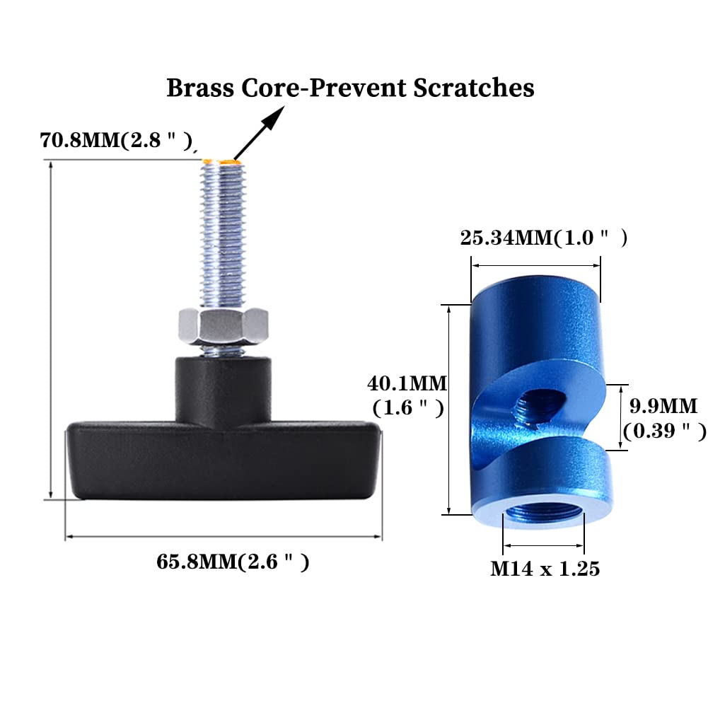 Joytube Lift Support Clamp With Brass Core Protection, Hood Strut Fixing Clamps And Spark Plug Caliper 2-In-1 Tool Stay Holder F