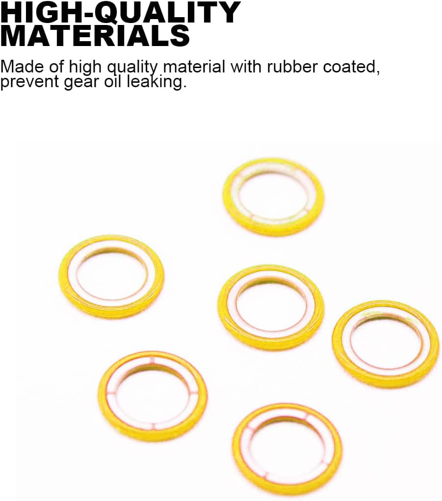 Lower Unit Grease Gaskets, Gearcase Lube Drain Screw Washer 26-830749, Gearcase Drain Plug Seal For Mercury 115Fs 150 Efi Four S