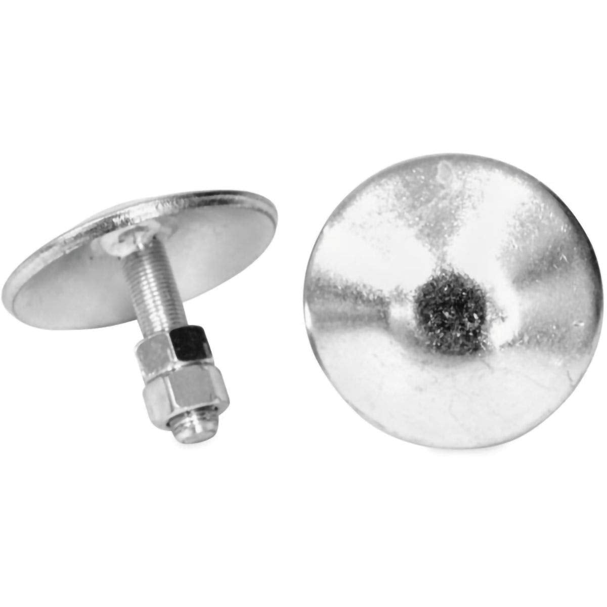 WARN 38330 Snow Plow Blade Protector: Skid Shoe with Round Threaded Shaft, 1 Pair