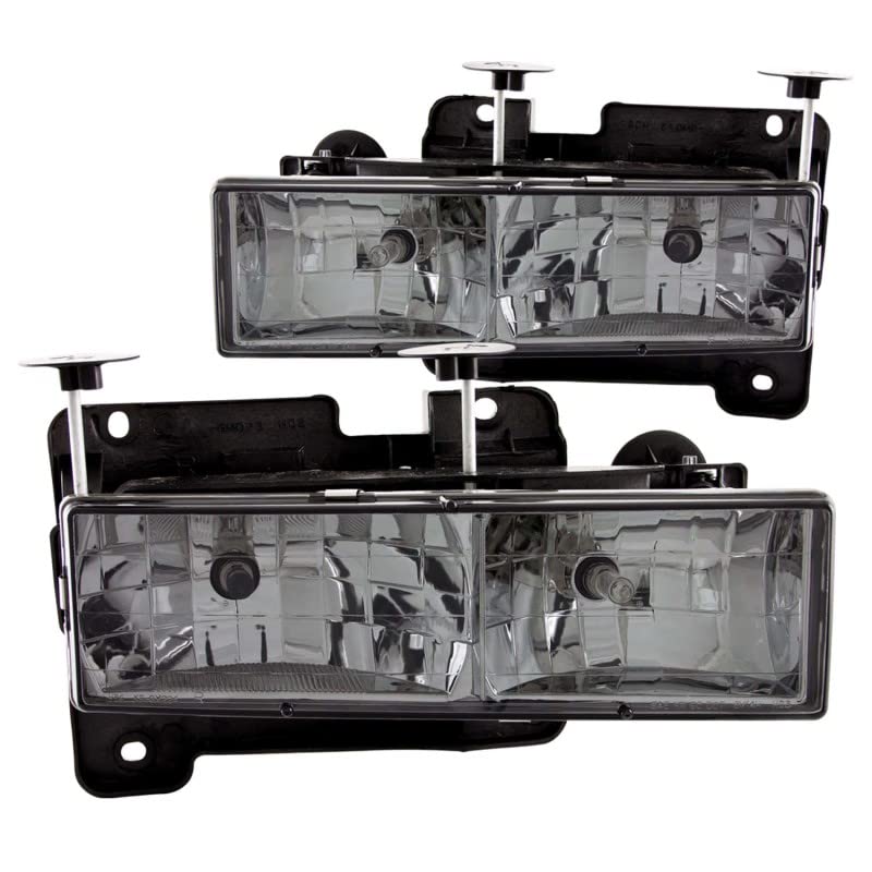Anzo Usa 111061 Crystal Headlight Set-Chrome W/Smoke Lens