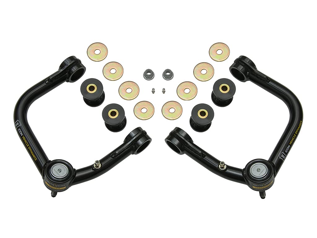Icon Tubular Front Upper Control Arm W/Delta Joint Kit, Compatible With 2005-Up Toyota Tacoma, 58450Dj