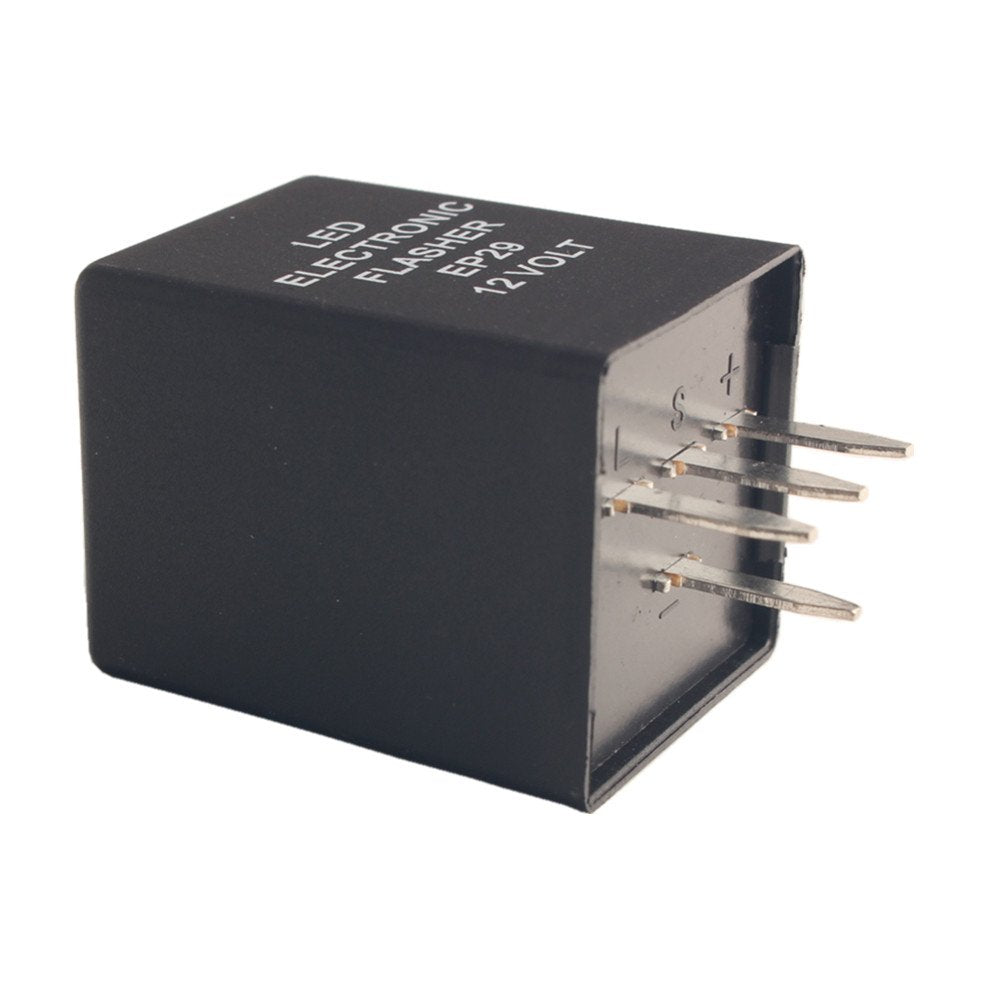 Dewhel Led Electronic Flasher Ep29 12 Volt 4-Pin Ep29N Relay Fix For Led Turn Signal Bulbs Hyper Flash Fix 1996-2005 Cadillac Chevrolet Gmc Oldsmobile