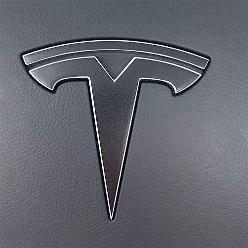 Logo Decal Wrap For Tesla Model Y, 11-Pc Set (Satin Black)