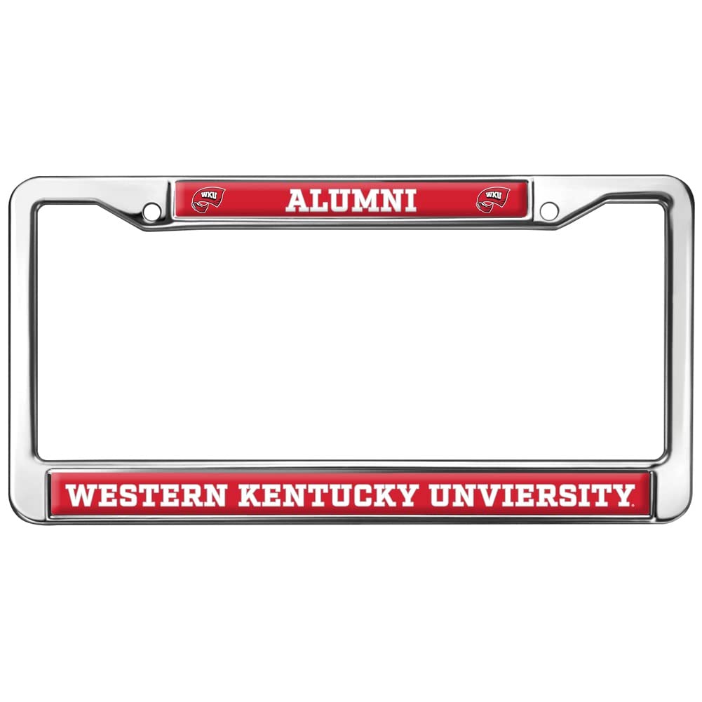 Western Kentucky University Alumni Logo Full Size Standard License Plate Metal Frame