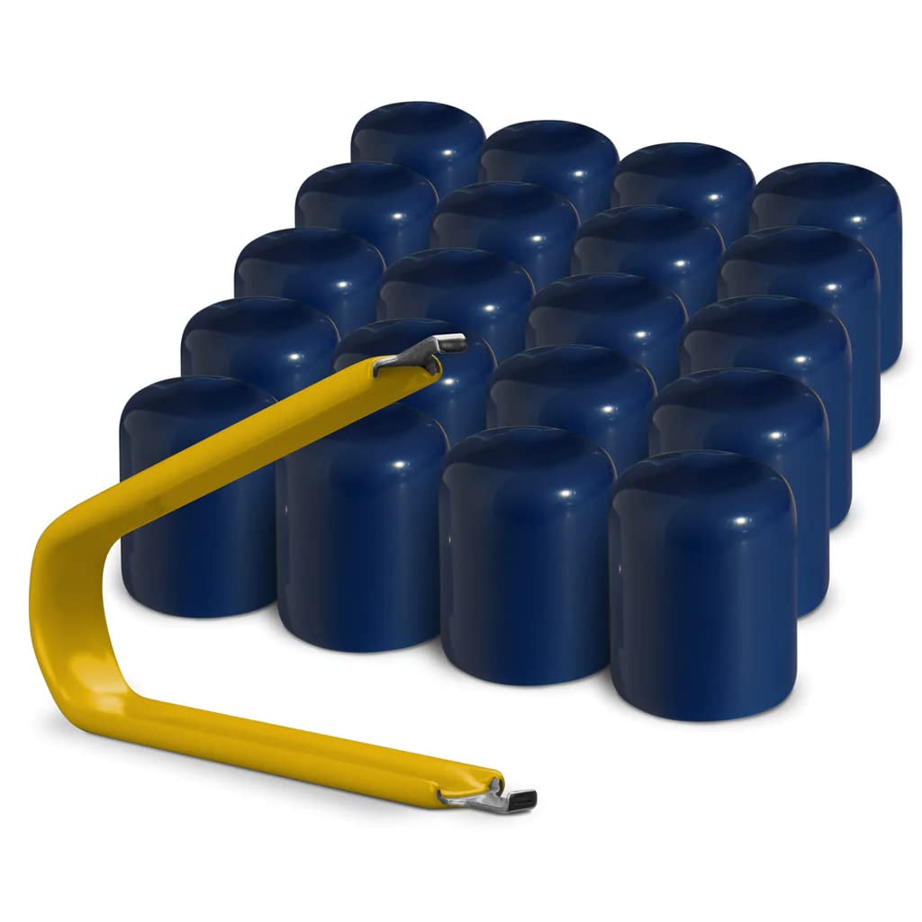 Colorlugs Vinyl Lug Nut Cover | Blue | Flexible Fit Wheel Lug Nut Cap | Fits 21- WBCARB0BPJRY2Y5