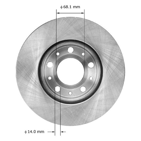 Bendix Premium Prt1531 Front Brake Rotor For Volvo 740 1990-1985, C70 2001-1998