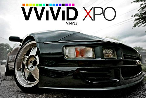 Vvivid Gloss Black Vinyl Wrap Adhesive Film 24 Inches X 12 Inches Air Release Decal Sheet