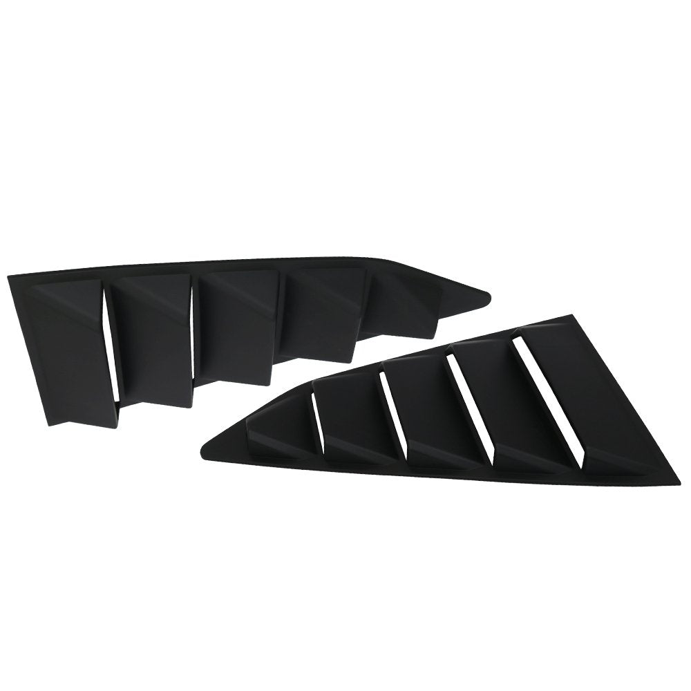 IKON MOTORSPORTS Rear Window Louver Compatible with 2016-2023 Chevy Camaro, GT Style ABS Plastic Unpainted Back Windshield Sun S