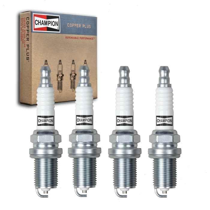 4 pc Champion Copper Plus Spark Plugs compatible with Chevrolet Cruze 1.8L L4 2011-2015