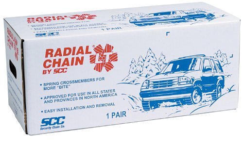 SCC TC2512MM Radial Chain LT Cable Tire Traction Chain for Light Trucks - Set of 2
