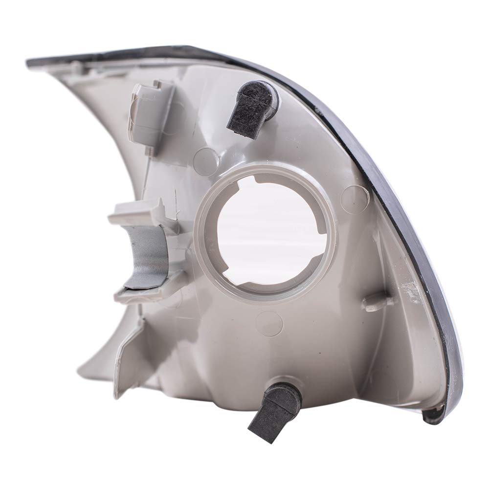 AutoandArt Brock Replacement Driver and Passenger Park Signal Corner Marker Lights Lamps Clear Lens Compatible with 1999-2001 3 Series E46 Coupe & Convertible 63126904307 63126904308