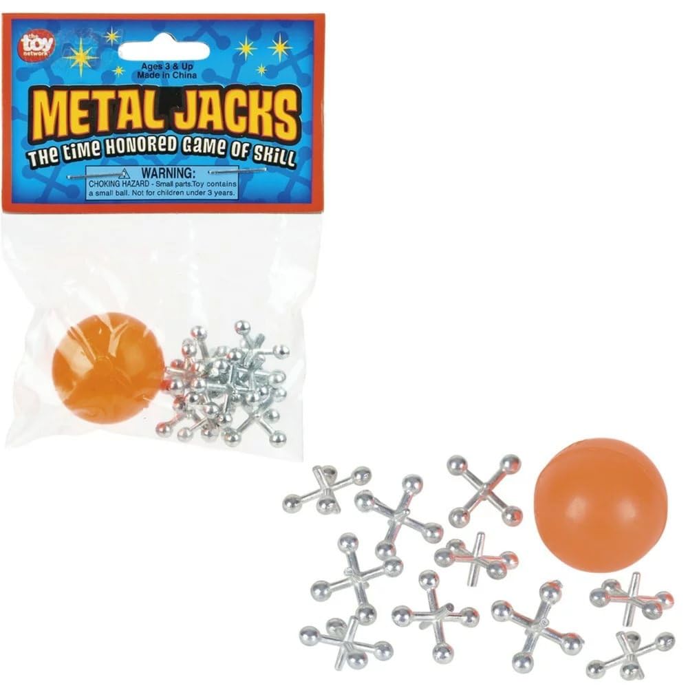 Metal Jacks With Ball - 12 Sets Per Unit