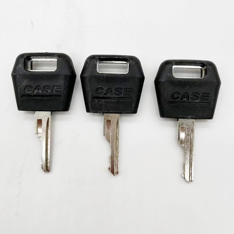 3Pcs Ignition Keys Replacement Key For Case Ih Tractor Dozer Backhoe D250 For Case/International Harvester Excavator