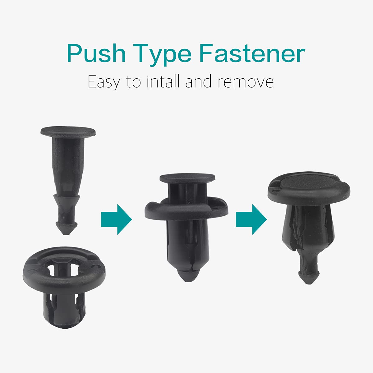 Lantee 40 Pcs Front Bumper Retainer Clips for 91503-SZ3-003 - Fit for Honda Accord Civic CRV CRX Del Sol Element Insight Odyssey