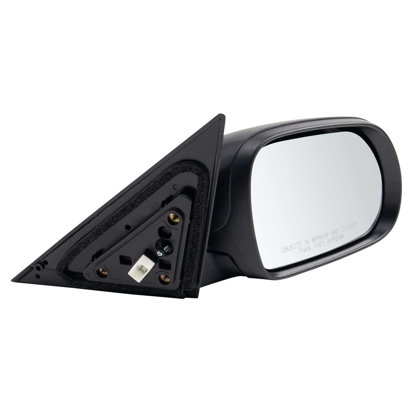 Trq Right Mirror Without Heat Without Blind Spot Indicator With Textured Cover Passenger Side Compatible With 2020-2021 Kia Soul