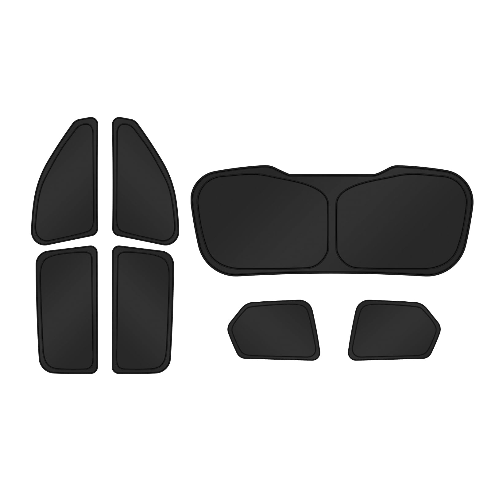 Canvcle Sunshades For 2021-2025 Jeep Grand Cherokee L Accessories Sun Shade Side Rear Window Shade Cover Sun Visor Shield Privac