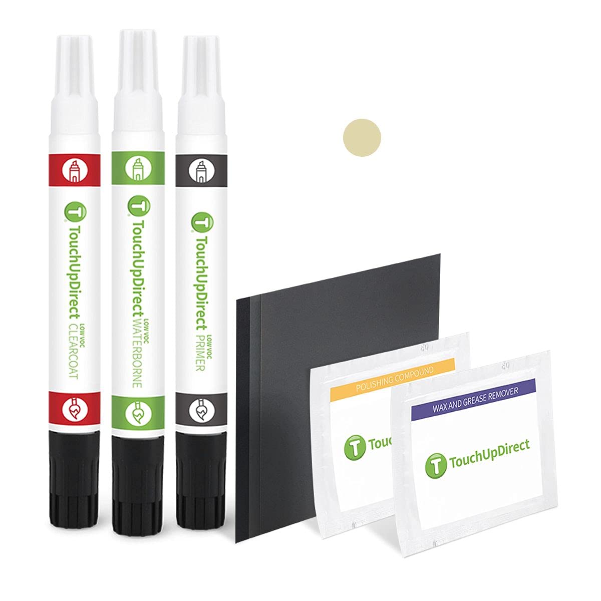 Touchupdirect 723/9723 Pewter Silver Metallic Compatible With Mercedes-Benz Exact Match Touch Up Paint Combo - Platinum Kit