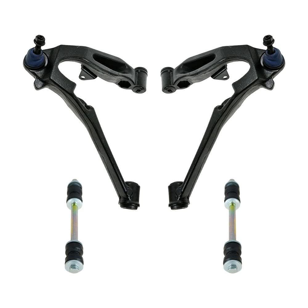 TRQ Front Suspension Kit Control Arm with Ball Joint Sway Bar Stabilizer Link Compatible with 99-13 Chevrolet GMC 03-09 Hummer