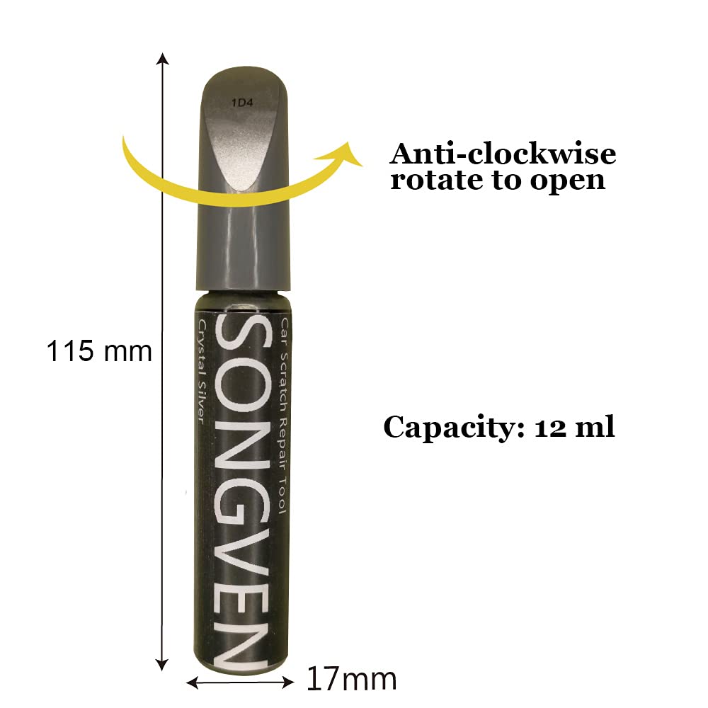 Car Touch Up Paint Pen Silver For Toyota Camry Auto Scratch Remover Pen 1D4 Auto Scratch Repair Kit For Deep Scratches Cars Scratch Repair Easy Repair