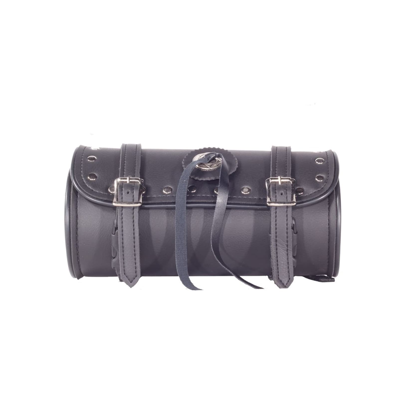 GARGOYLE BELLS Motorcycle Tool Bags with Shiny Studs & Concho Handlebar Bag Universal Motorcycle Fork Bag Saddlebags Sissy Bar S
