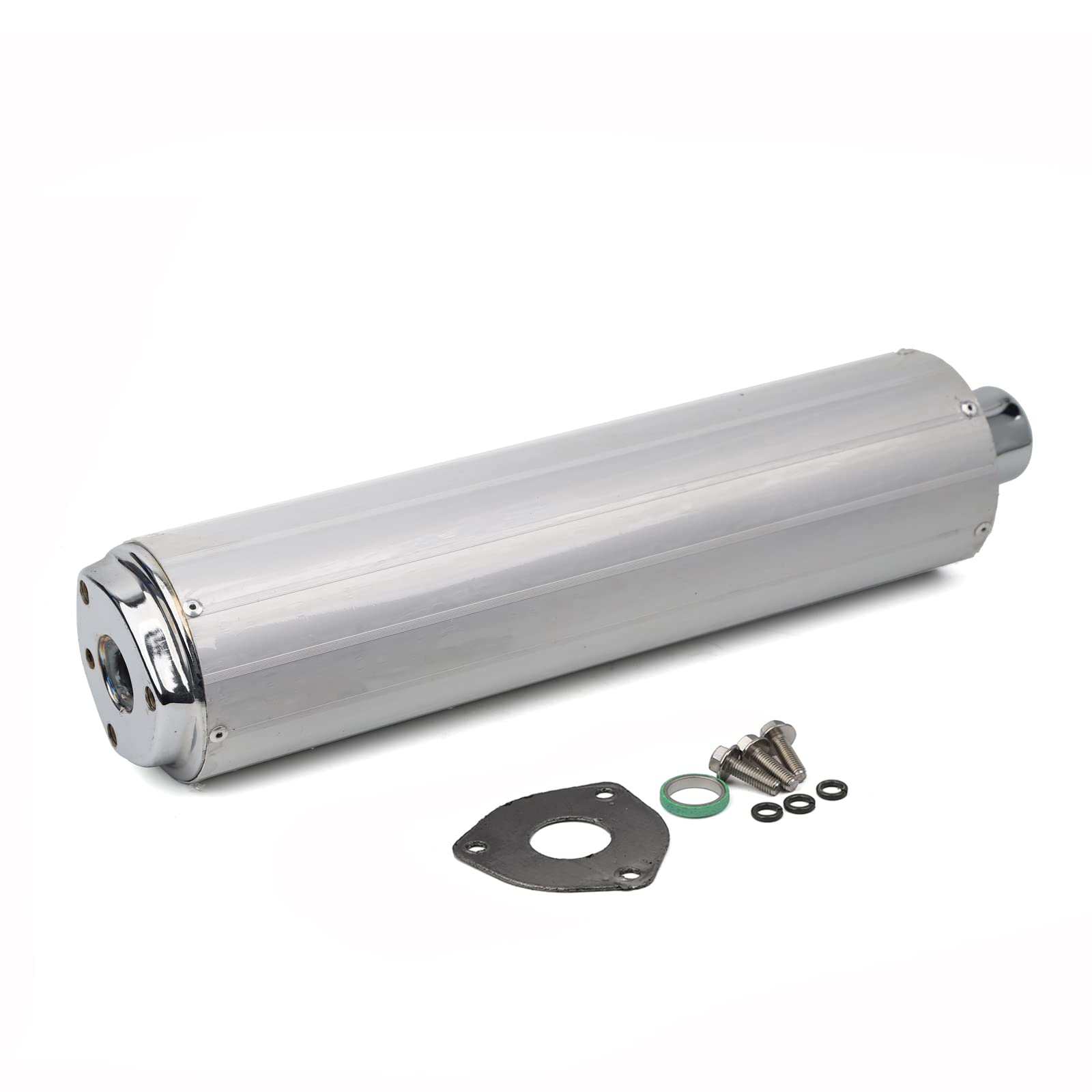 Minho Motorcycle Exhaust Muffler Silencer Pipe Fit For Chinese Gy6 Scooter Mopeds Jonway 125Cc 150Cc