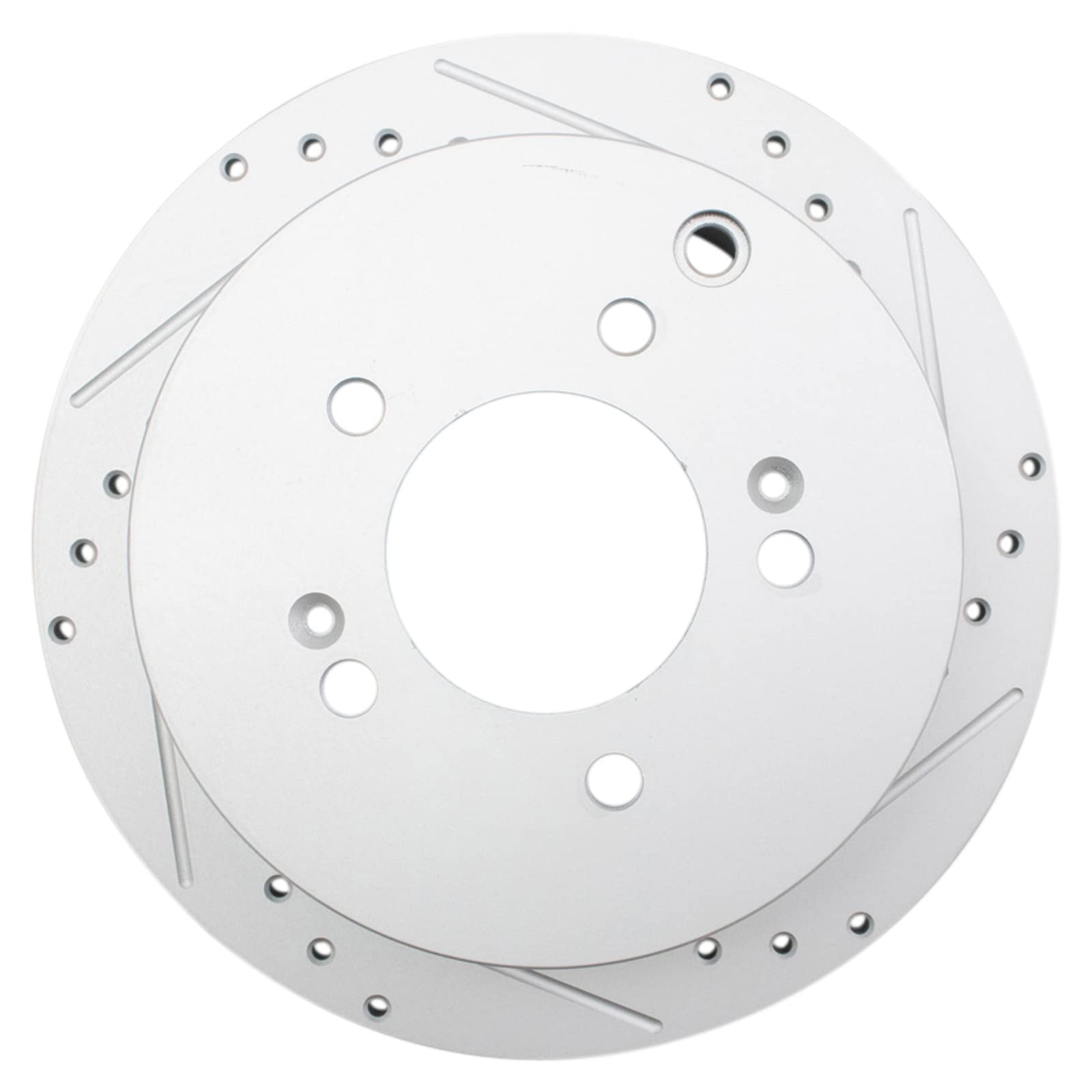 Trq Rear Performance Brake Rotors Set Premium G-Coated Cross Drilled & Slotted Compatible With 2001-2006 Hyundai Santa Fe 2009-2