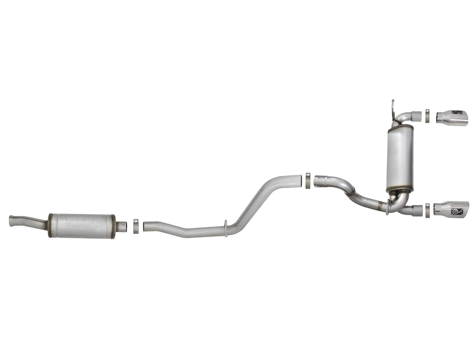 Afe Power 49-48066-P Rebel Series Performance Cat-Back Exhaust System