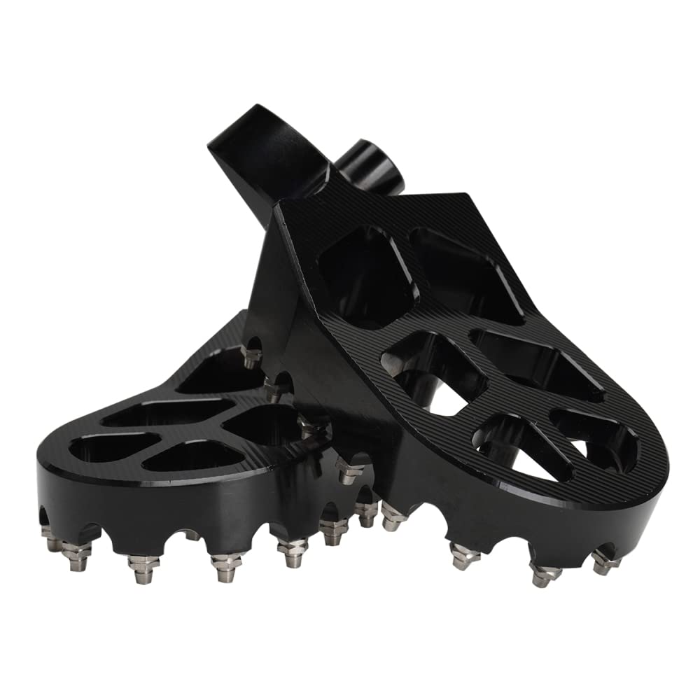 Jfg Racing Dirt Bike Foot Pegs,Cnc Rest Pedal Footpegs For Yz65 18-23/Yz85 02-23/ Yz125 97-23/Yz250 98-23/Yz250F Wr250F 01-23/Yz450F Wr450F 03-23/Yz125X 17-23/Yz250X Yz250Fx Yz450Fx Wr426F-Black