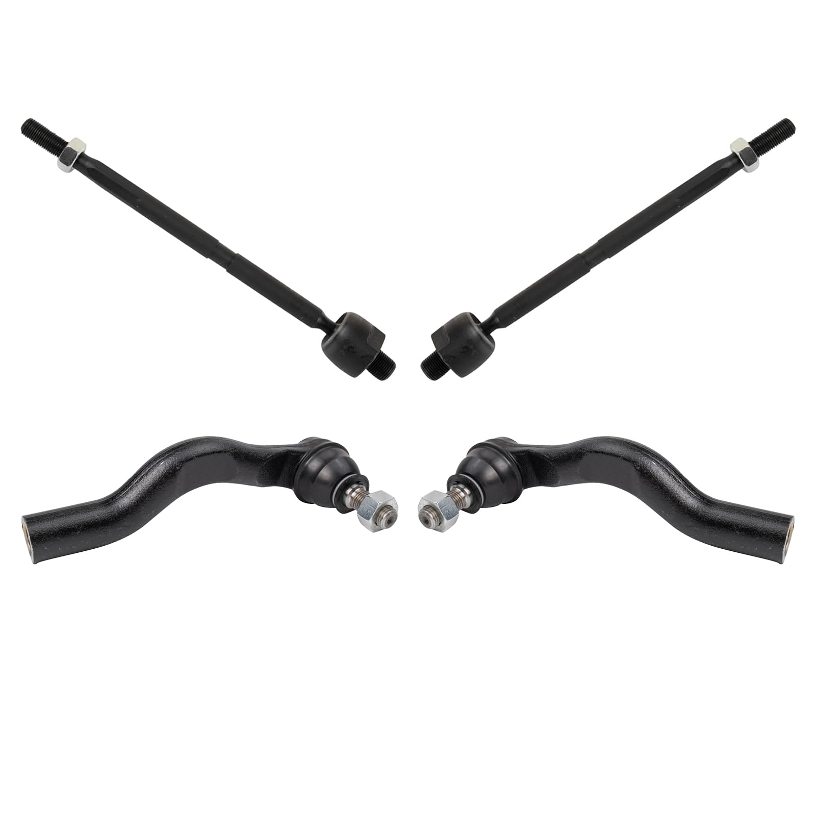 Trq Front Inner And Outer Tie Rod Set Compatible With 2017-2022 Honda Cr-V