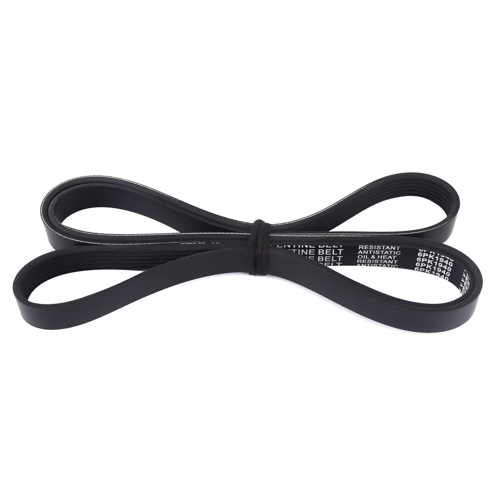 MOCA 6PK1940 EPDM Serpentine Belt 00-05 for Toyota Celica 1.8L & 11-13 Chevy Caprice 6.0L & 18-19 Land Rover Range Rover Velar 3