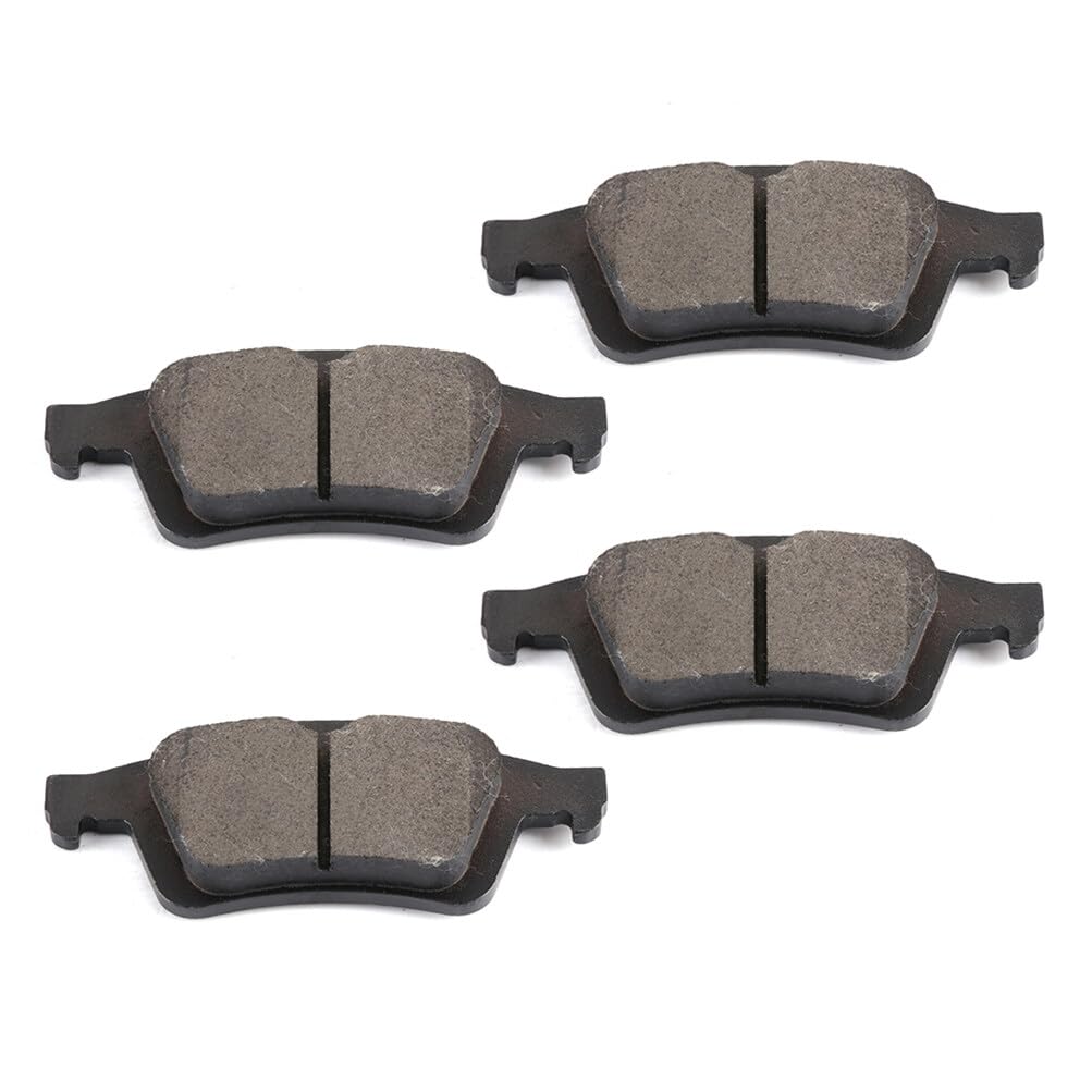 Automuto 4Pcs Rear Semi-Metallic Disc Brake Pads Set D1095 For Chevrolet Cobalt For Ford C-Max Ecosport For Jaguar S-Type Super