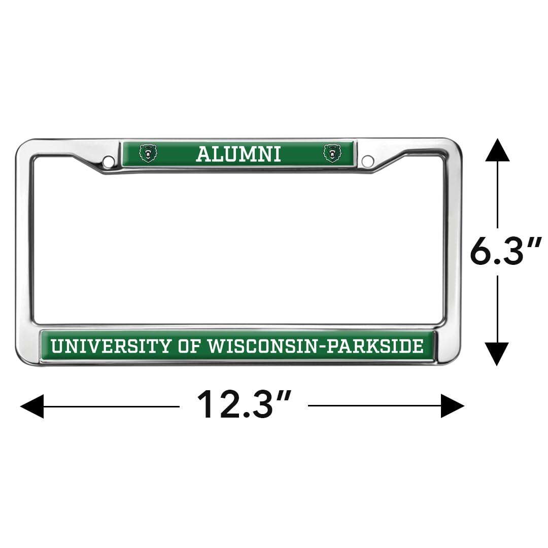 GRAPHICS & MORE Alumni License Plate Frame - Metal, Full Size, Wisconsin–Parkside Rangers