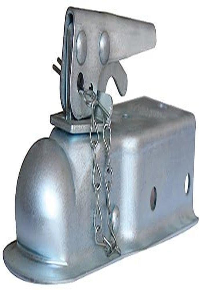 Husky 87071 1-7/8'' Ball 2.5'' Width Straight Coupler With Chain , Grey