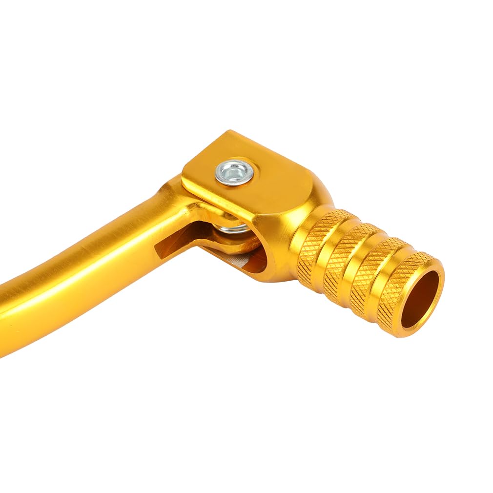 Hiaors Golden Folding Shift Lever Shifter Pedal Gear For 50Cc 110Cc 125Cc 150Cc Chinese Made Dirt Bike Taotao Coolster Roketa Sunl Atv Quad Parts