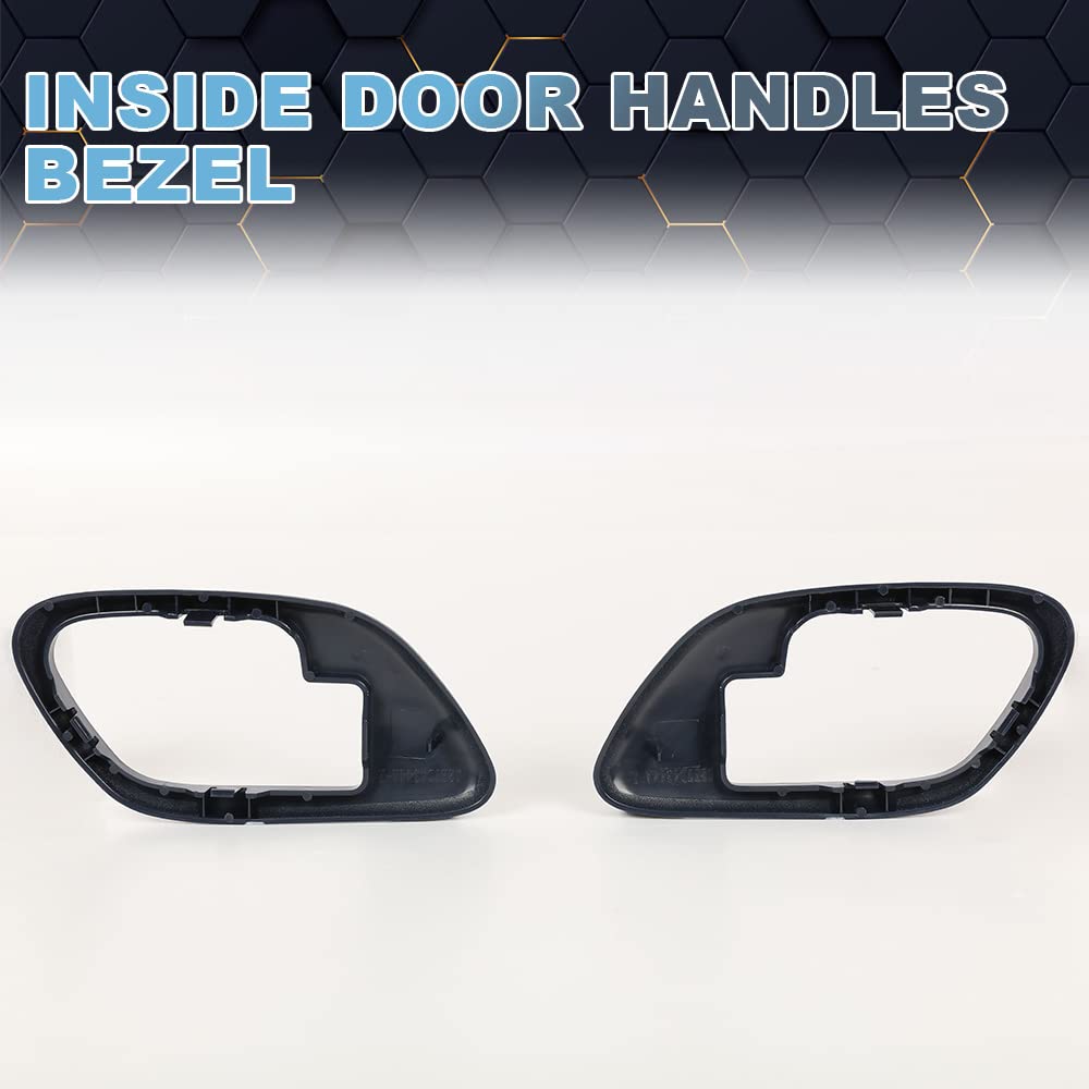 Pit66 Inside Door Handles Bezel, Compatible With 1995-1999 Chevy Tahoe/Fit 1995-1999 Gmc Suburban/Fit 1995-1999 Gmc Yukon Blue #