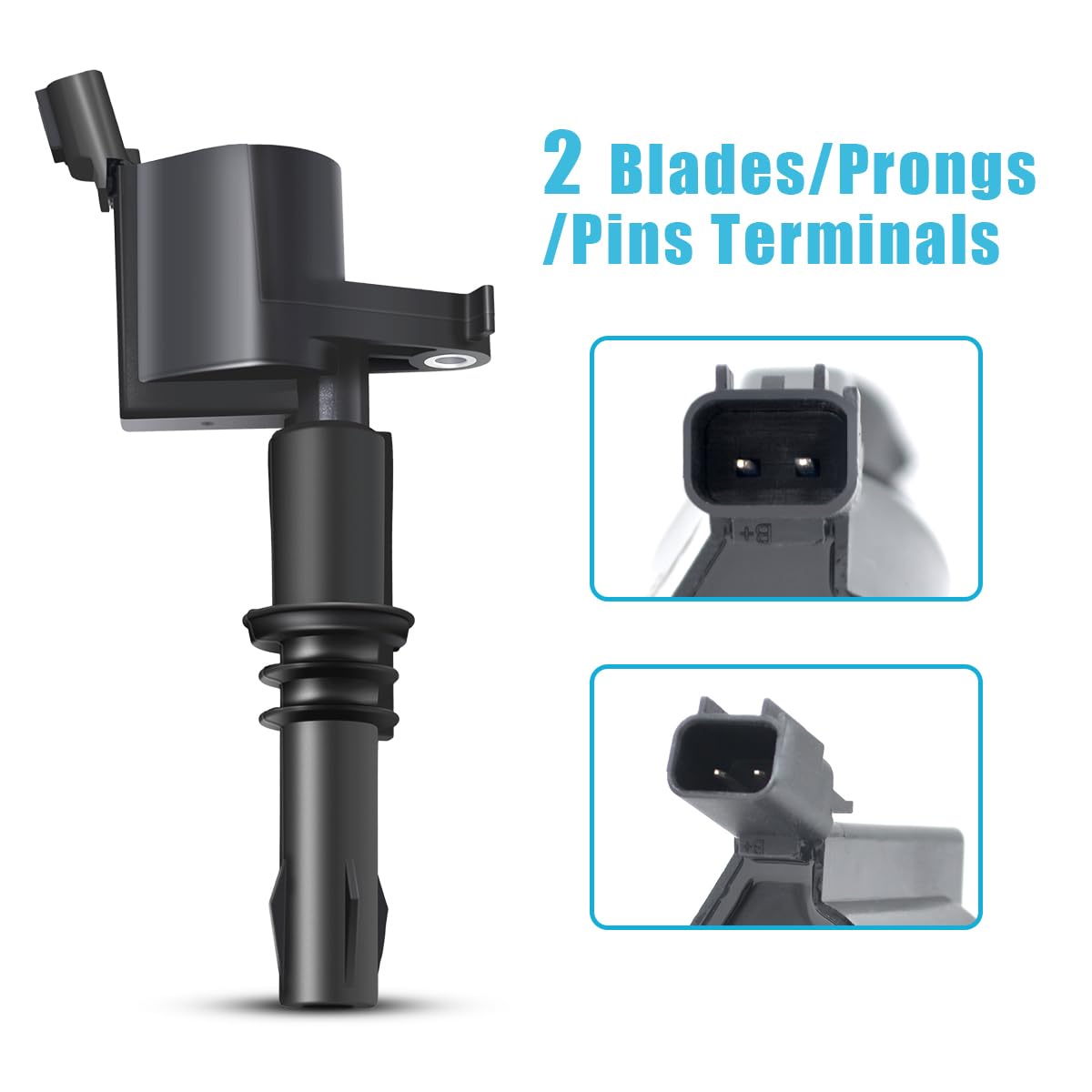 MAS 8 Ignition Coil Pack and Iridium Spark Plug Set 2005-2008 Compatible with Ford Expedition Explorer F150 F250 F350 F550 Super