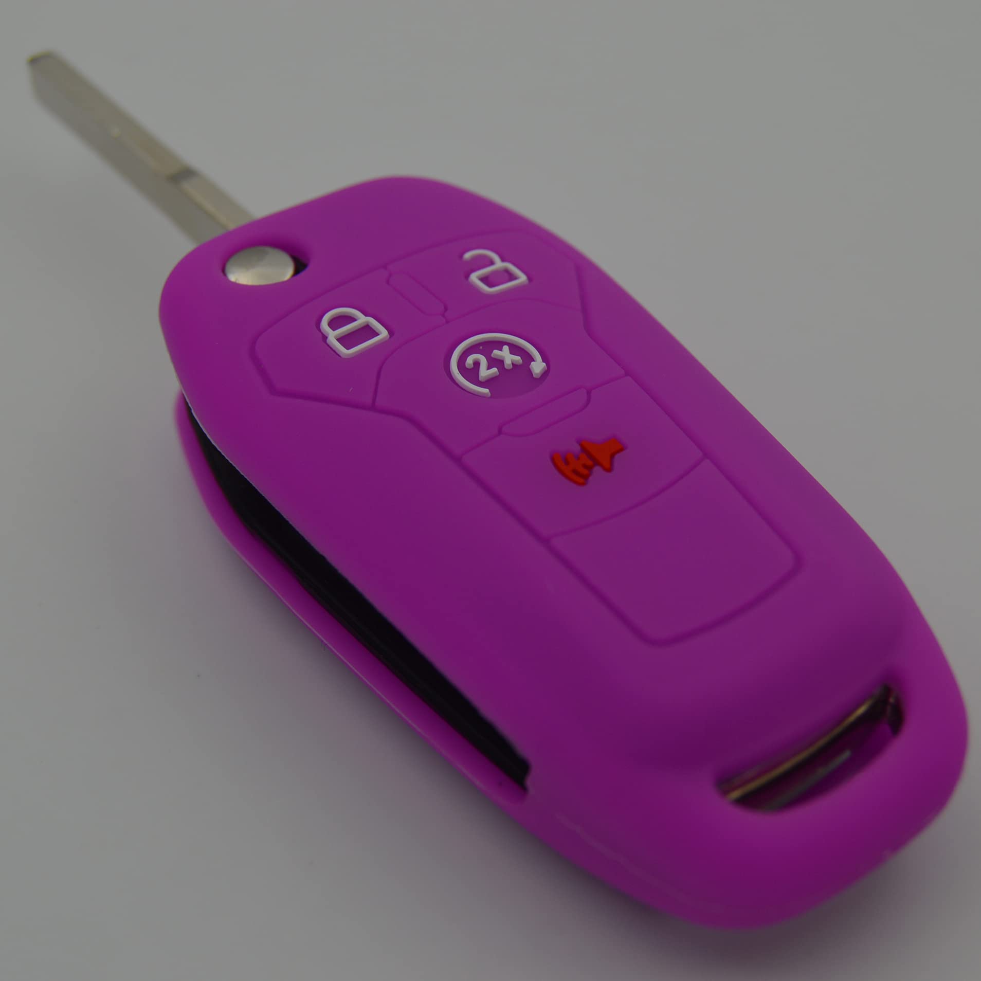 Silicone Rubber Key Fob Covers Protector for Ford F150 F250 F350 F450 F550 Raptor Ranger Transit Fusion Bronco Lightning Maveric