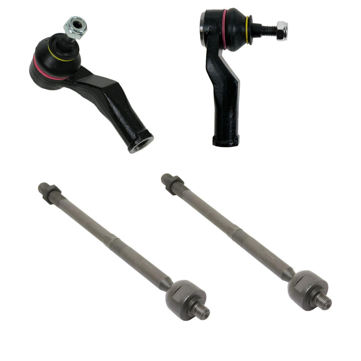 Trq Front Tie Rod Set Compatible With 2008-2013 Volvo C30 2006-2013 C70 2004-2011 S40 2005-2011 V50
