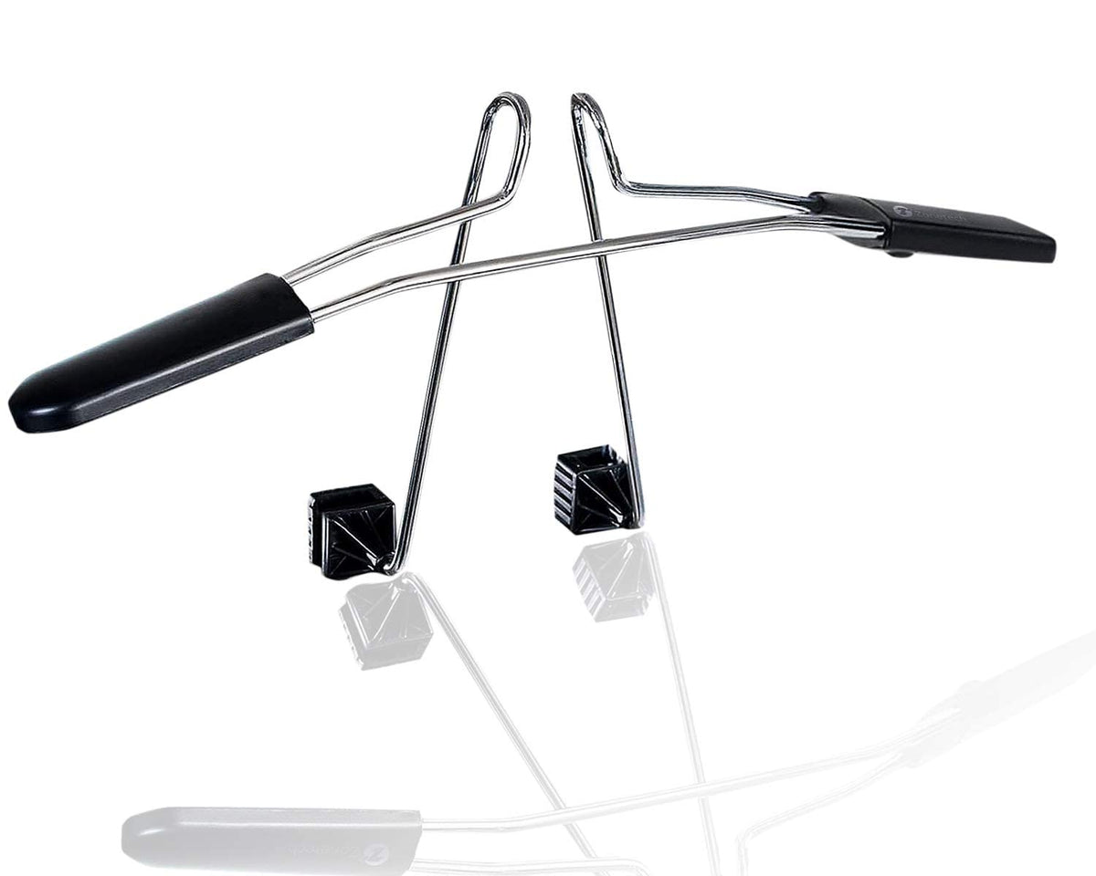 Zonetech Chrome Headrest Car Zone Tech Chrome Headrest Car Hanger 2 Pack- Premium Quality Clothes Holder Jacket Suit Coat Hanger