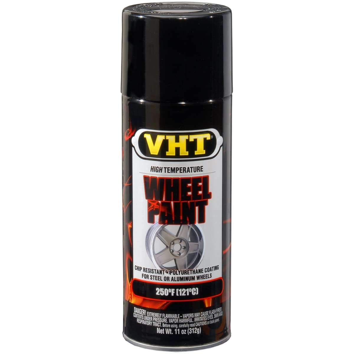 Vht Sp187 Gloss Black Wheel Paint Can - 11 Oz.