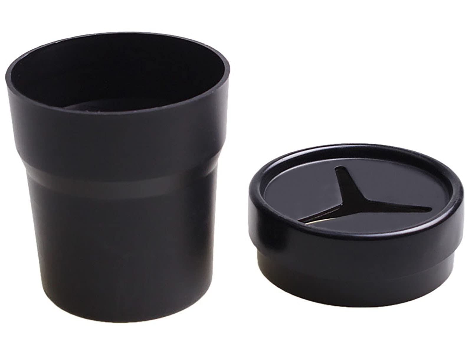 BANCHELLE Car Change Holder with Lid Automotive Plastic Garbage Cans 250 mL (0.06 Gallon) Portable for Keys Pen 1 Piece