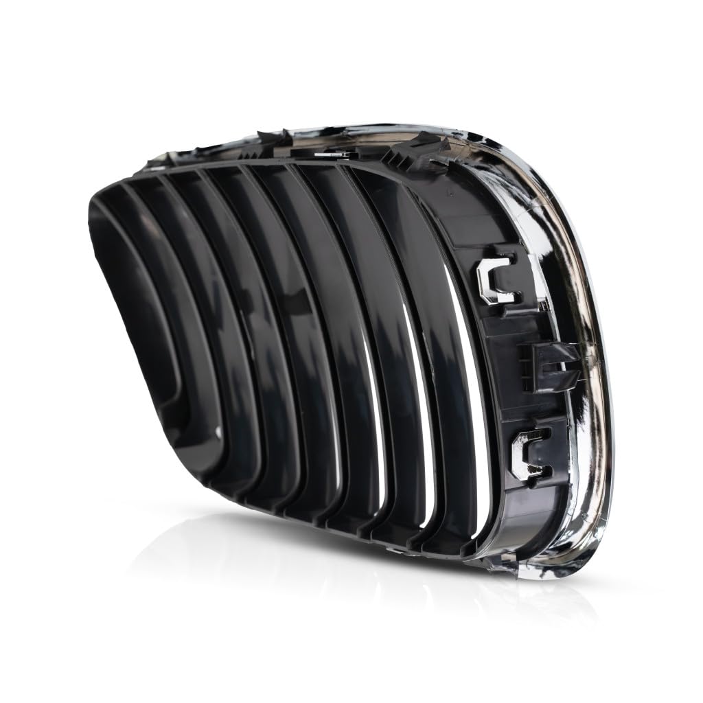 For BMW X5 2000 2001 2002 2003 Grille Driver Side | Chrome | Plastic | Replacement For BM1200152 | 51138402645, 615343299389