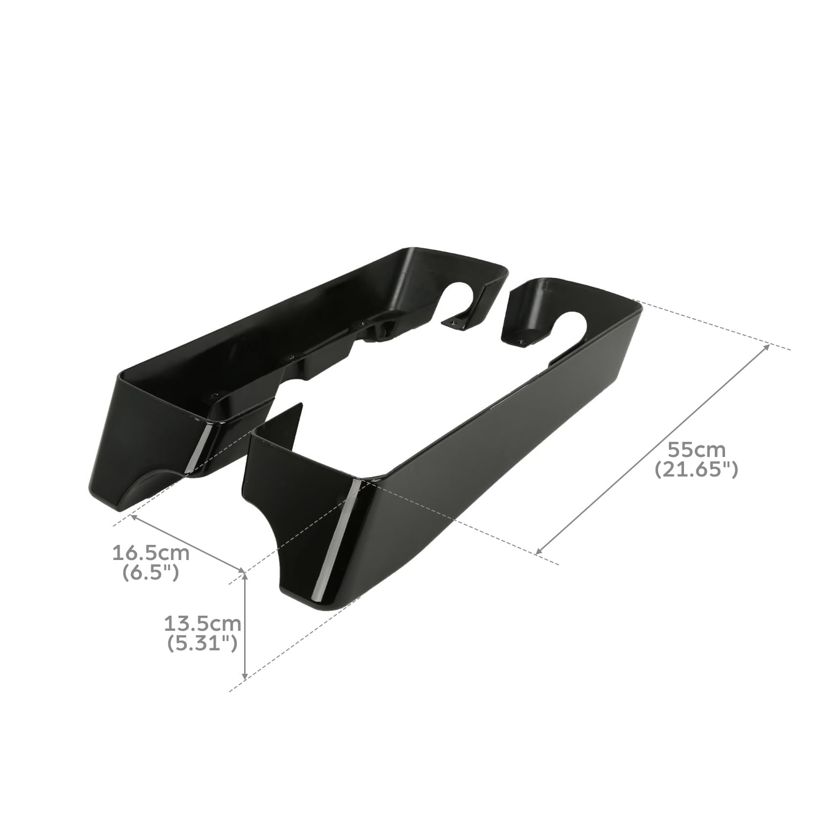 TCMT ABS 4'' Hard SaddleBag Extensions Fits For Harley Touring Models CVO Road Glide Road King Street Glide Electra Glide Ultra