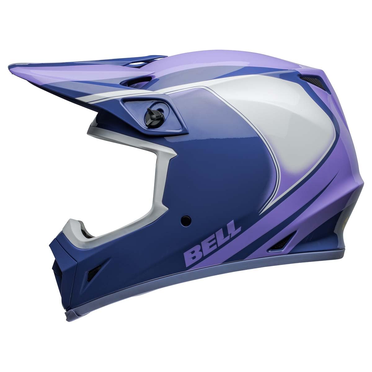 Bell Mx-9 Mips Dirt Helmet (Dart Gloss Purple/White - 2X-Large)