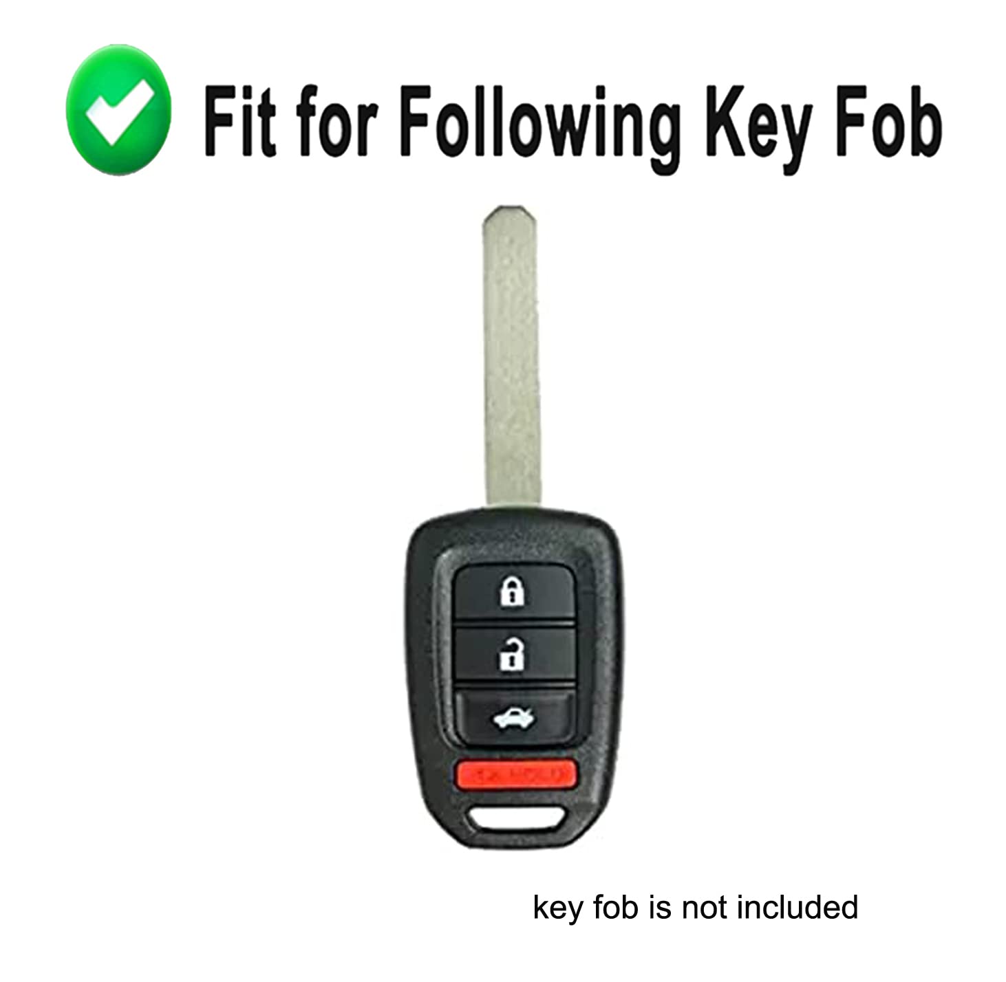 Key Fob Cover Case Fit For Honda Accord Civic Cr-V Hr-V Remote Holder Skin Protector Keyless Entry Sleeve Accessories (Blue)