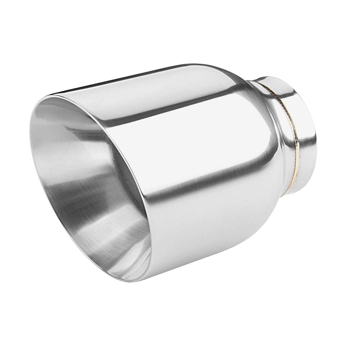 Lcgp 2.5'' To 4'' Diesel Exhaust Tip, 5'' Overall Length, Double Wall Design