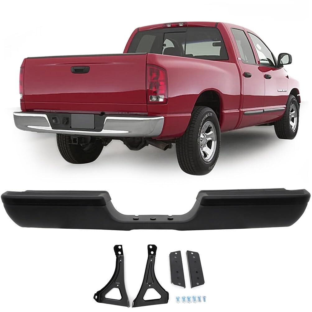 Scitoo Steel Black Rear Step Bumper Replacement For 1994-2002 For Dodge Ram 1500 WBCARB0CFR56HWQ