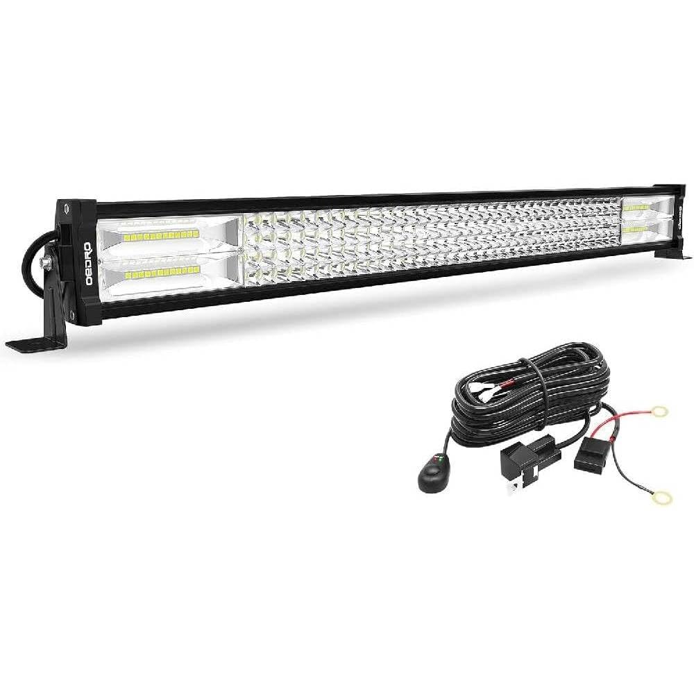 Oedro 30 Inch Led Light Bar Quad-Row Straight Spot Flood Combo Led Work Light Off Road Driving Fog Fit For Pickup Atv Ute Boat T
